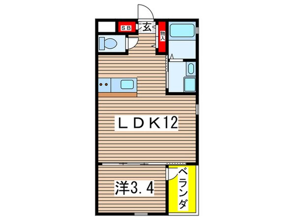 コティ七松町の物件間取画像